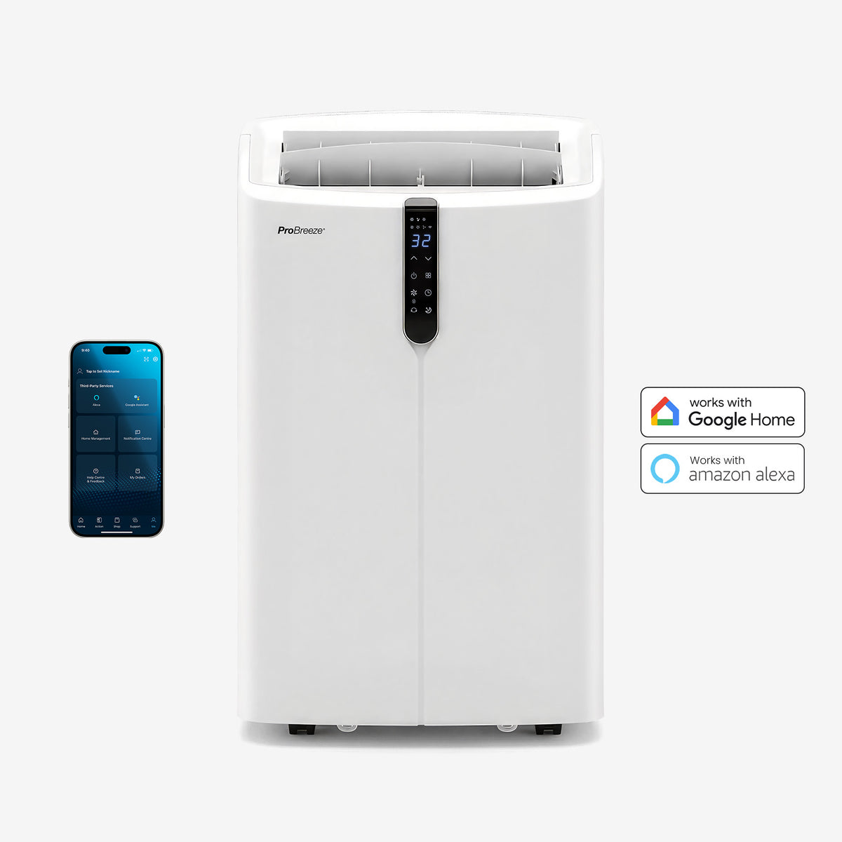 Pro Breeze OmniCool 12.000 BTU Ultra-Quiet mobiele airco